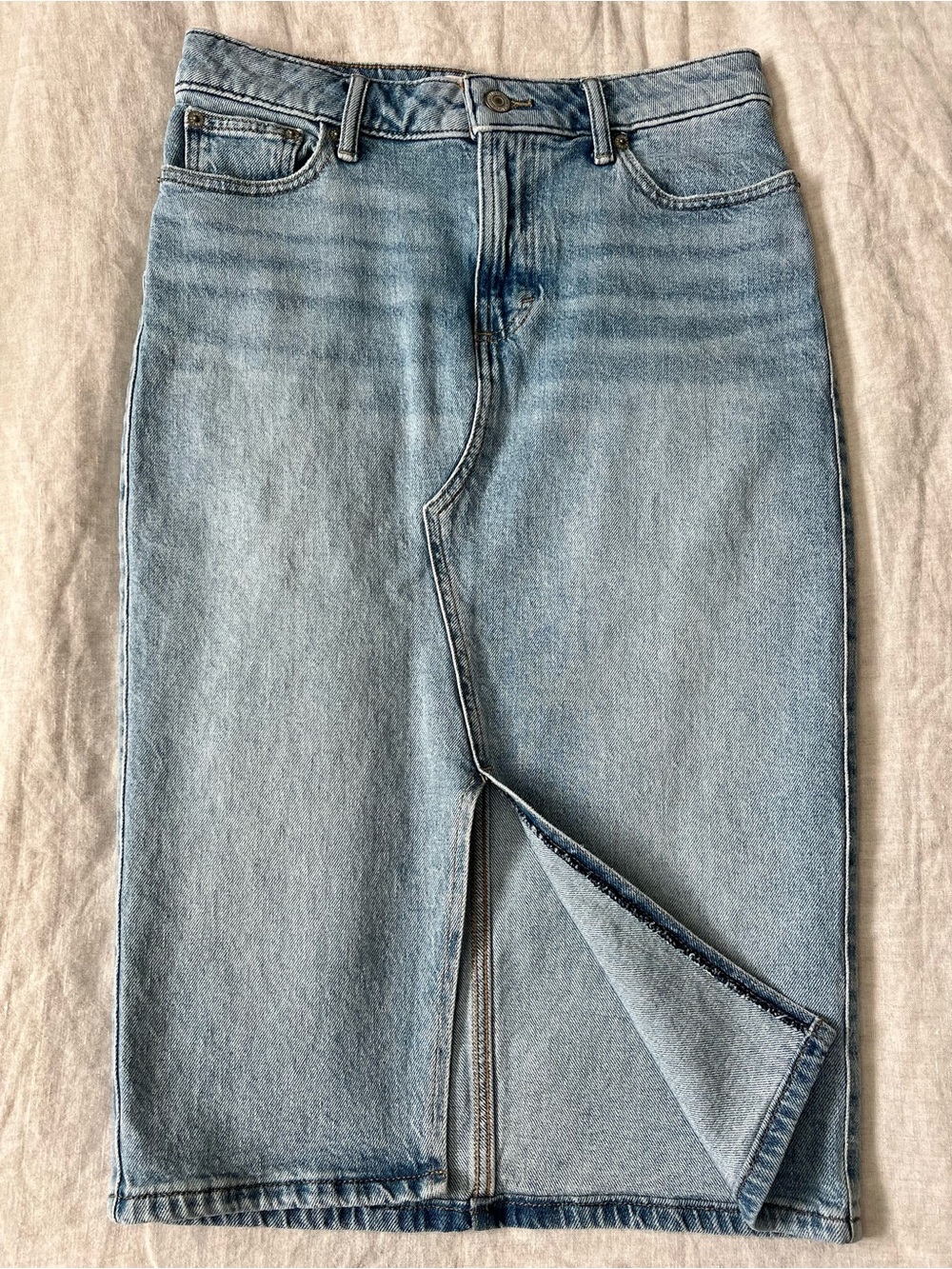 Lucky Brand Denim Midi Skirt
